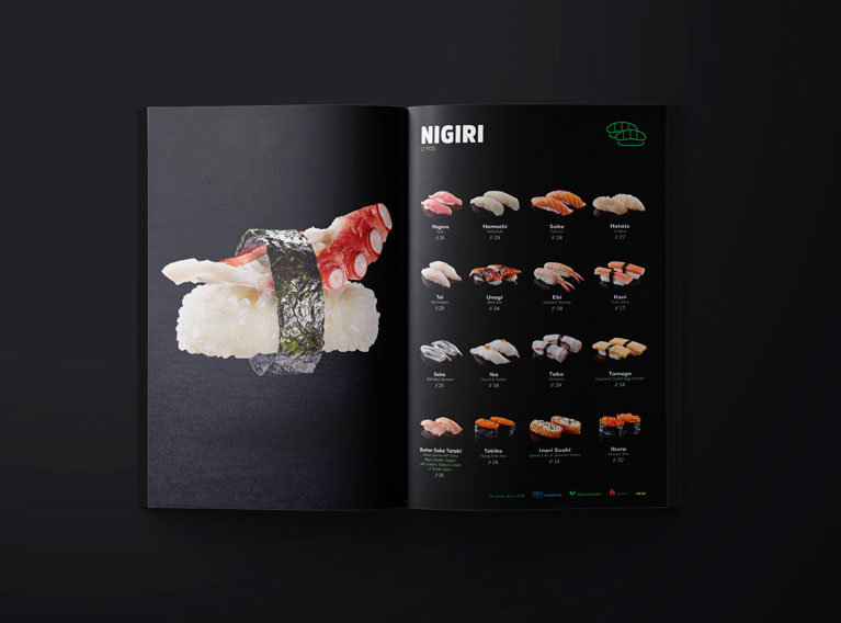 Miyabi – Experimental Photography And Menu Design For Dubai Restaurant Chain